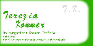 terezia kommer business card